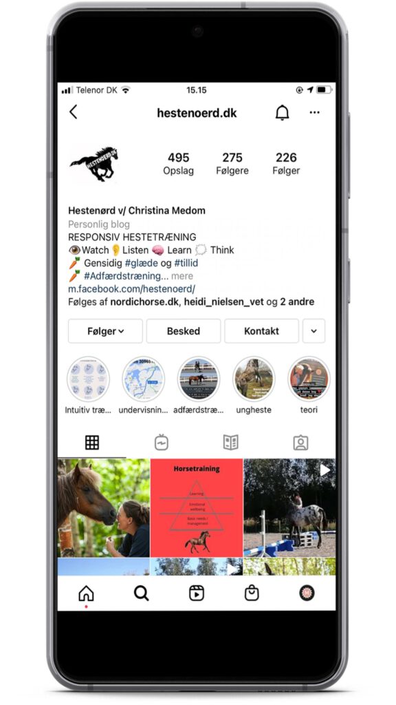Hestenørd er en instagrammer med holistisk syn på heste