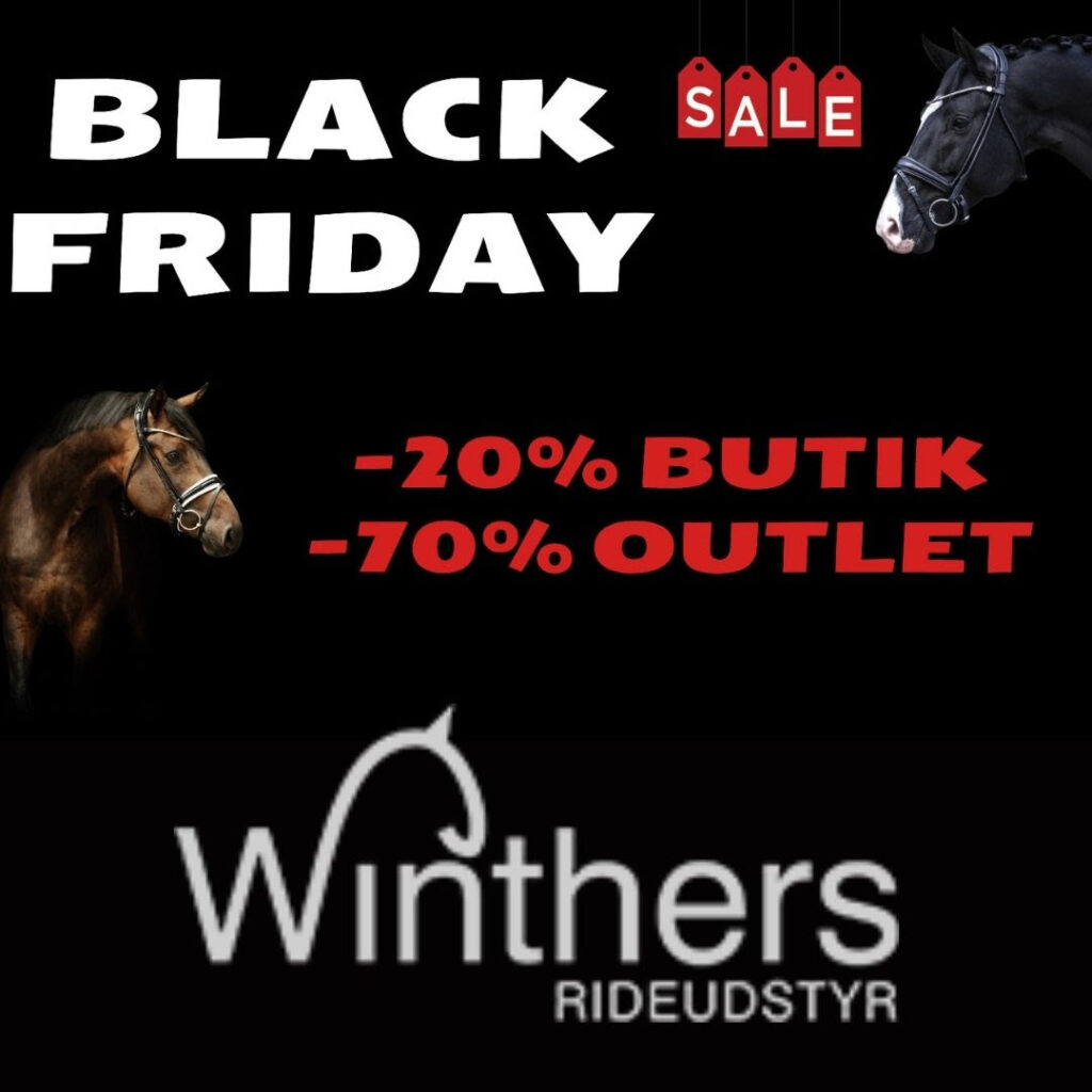 Black Friday tilbud fra Winthers Rideudstyr